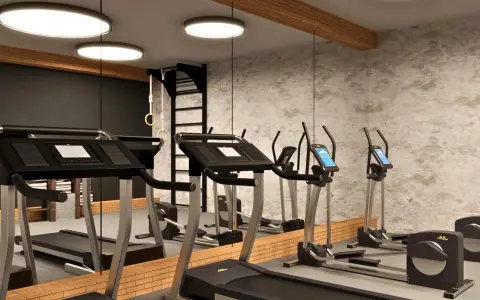 Fitnessstudio und Fitnessraum